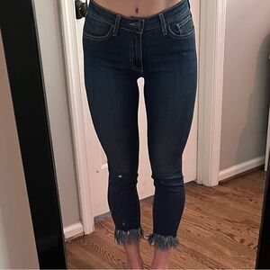 Just Black skinny jeans with fringe